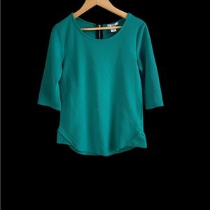 Bar III Teal Long Sleeve Women's Top